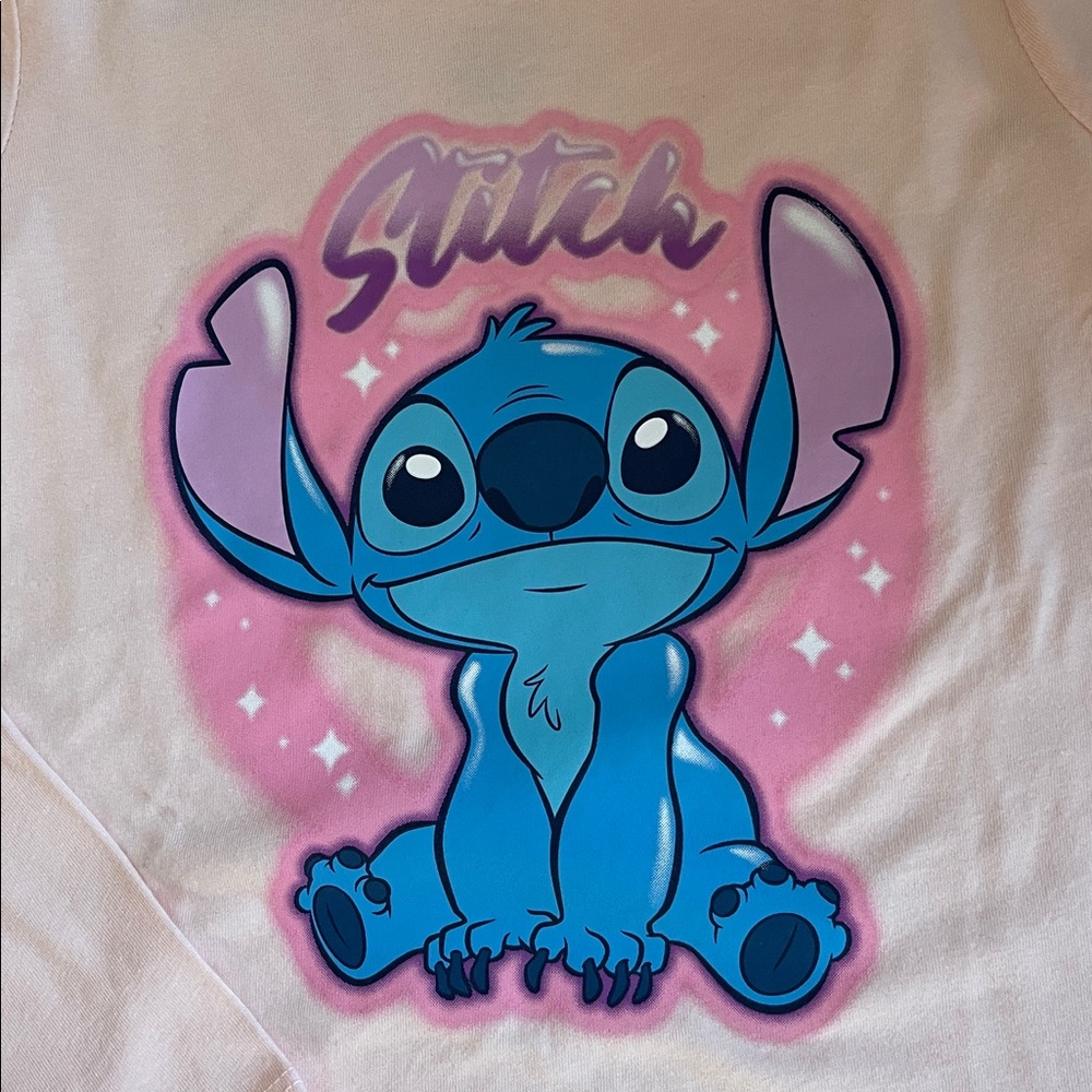 NWT Disney Stich Long Sleeve Girls Tee Shirt Size 6 - Picture 3 of 10